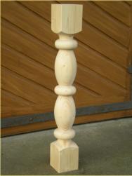 Baluster für Balkon-Geländer Fichte Balustradensäule